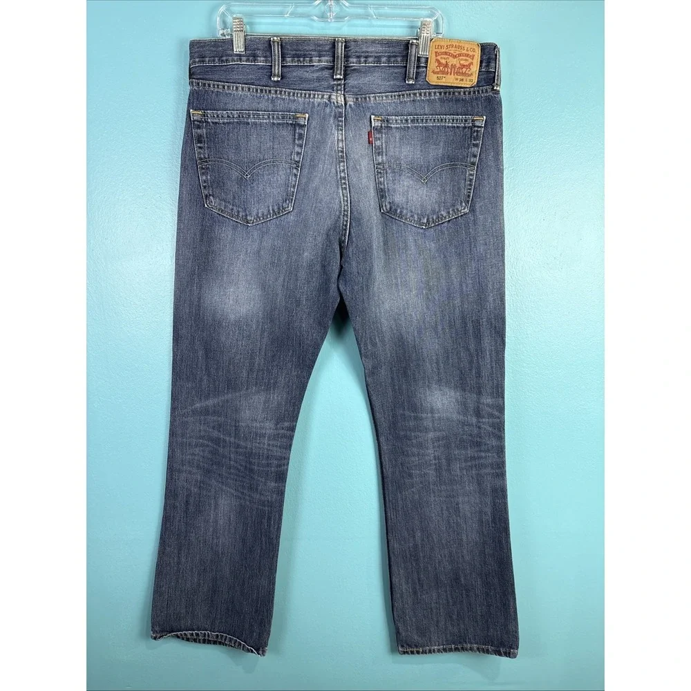 Levi's 527 Jeans 38x32 Cowboy Wide Leg Whiskers USA